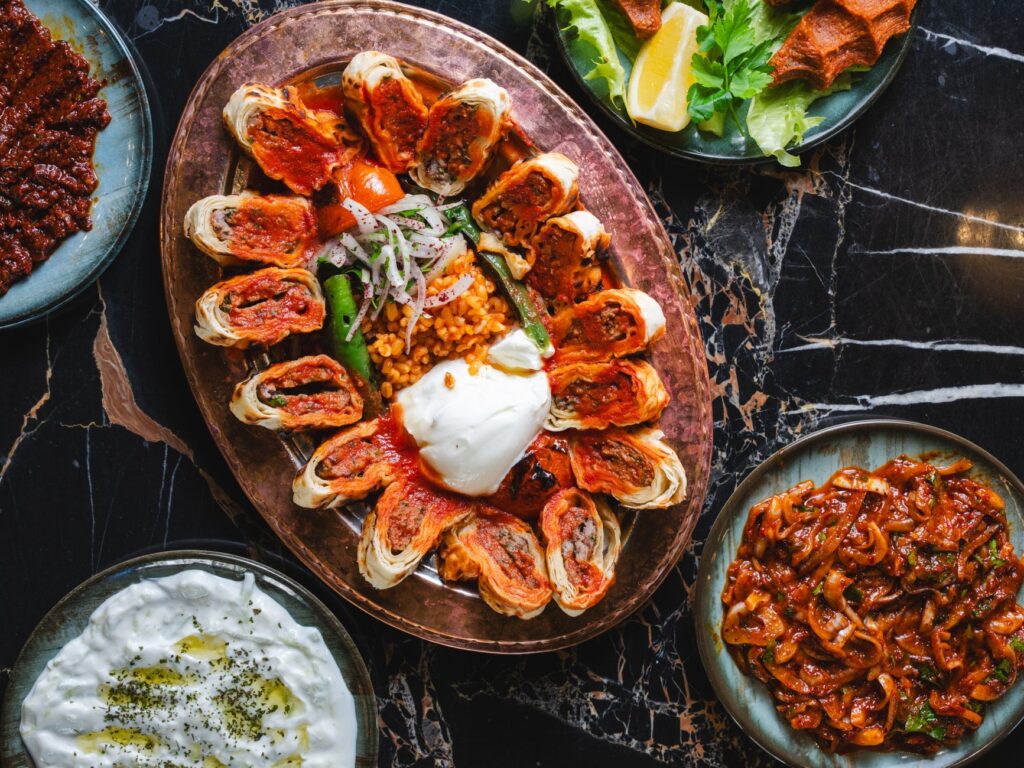 traditional Turkish mezze